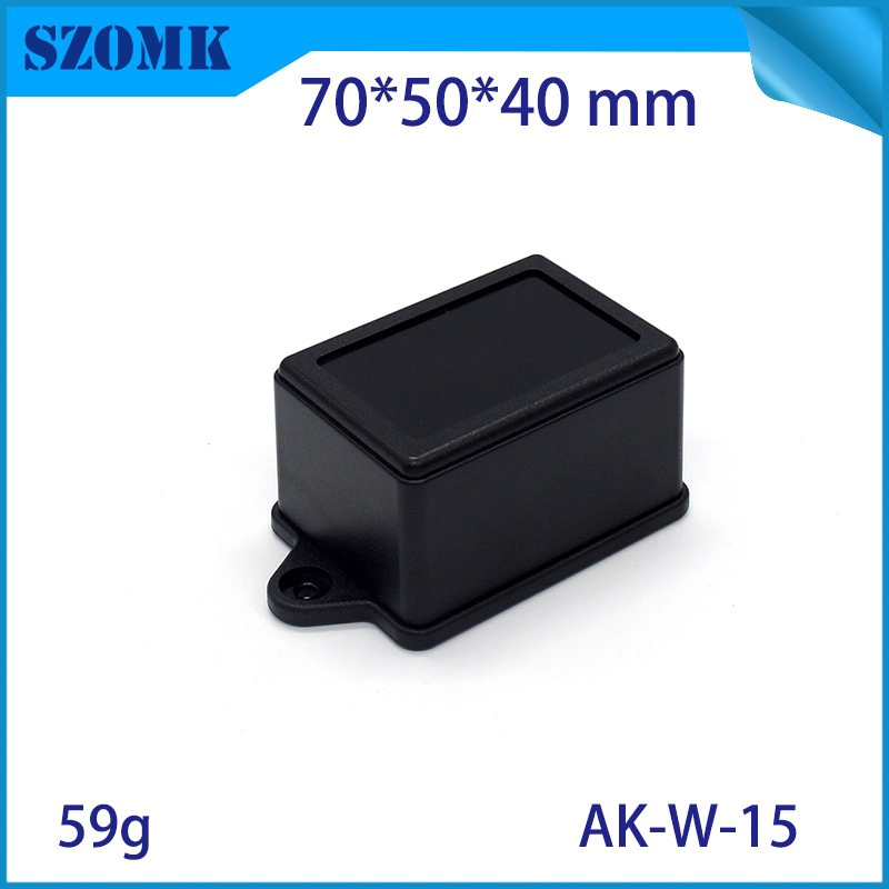 plastic enclosure junction box case black plastic electronics enclosure project box high quality