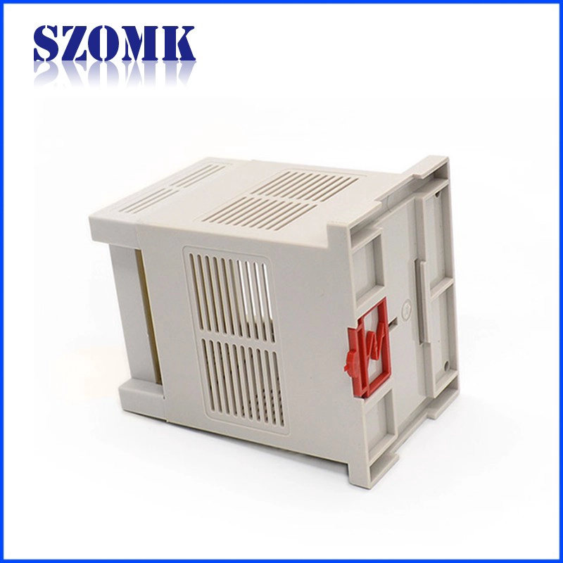 العبوات البلاستيكية ABS مفرق مربع حالة الإسكان din السكك الحديدية AK-DR-22 115x90x131mm