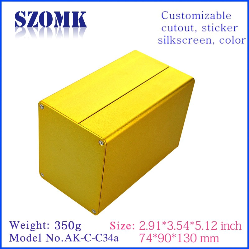 power aluminum extruded enclosure electrical junction box for pcb/AK-C-C34a