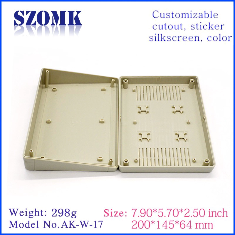 China high quality 200X145X64mm abs plastic wall mount junction enclosre supply/AK-W-17
