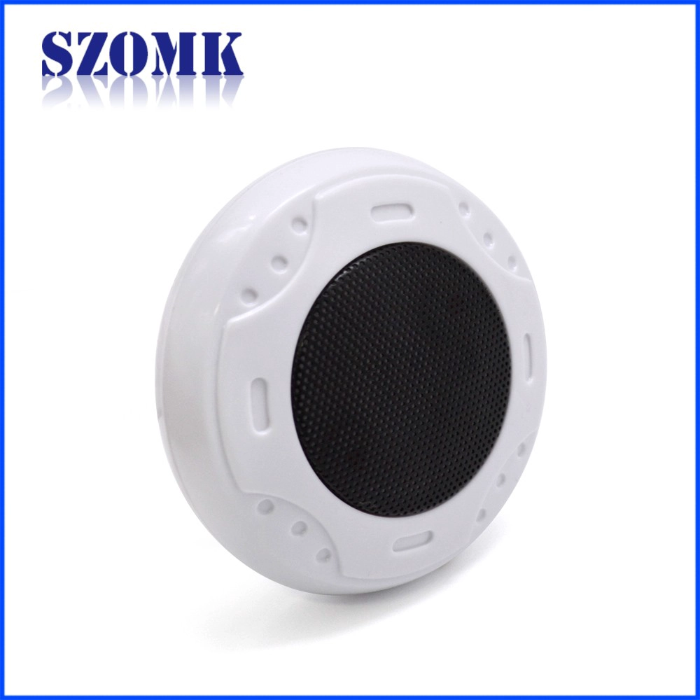 round plastic sound collector enclosure monitoring pickup box walkie talkie box size 80*30mm