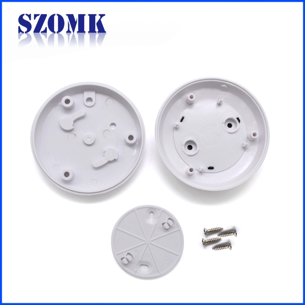 round plastic sound collector enclosure monitoring pickup box walkie talkie box size 80*30mm