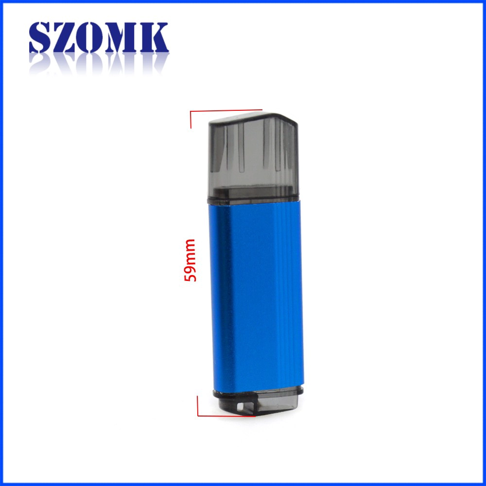 shenzhen factory plastic drive housing u-disk receiver enclosure size 59*19*9mm