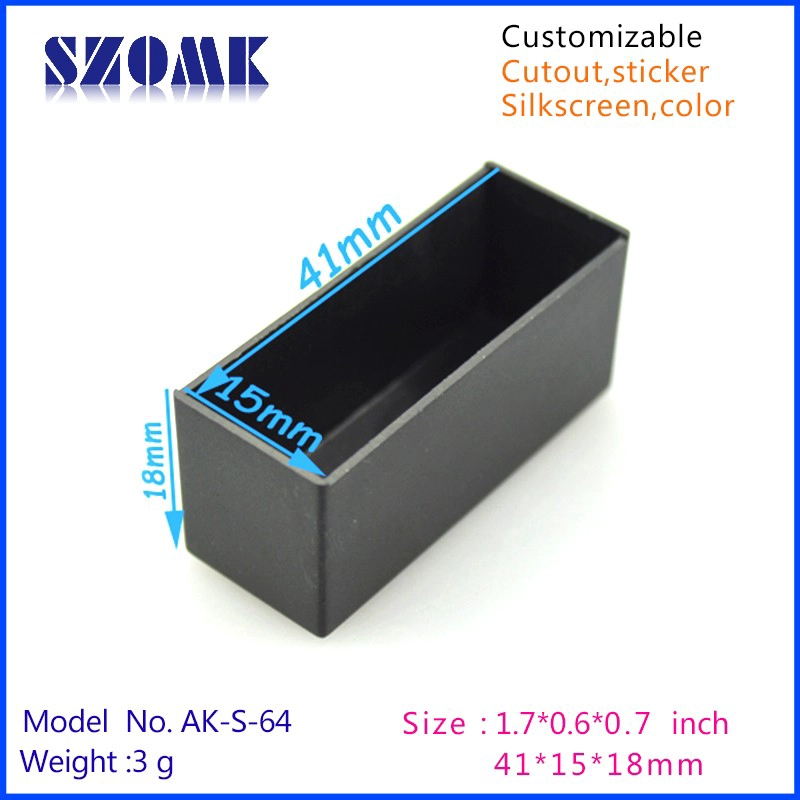 piccole cassette di scarico custodia dello strumento di plastica elettrica AK-S-64