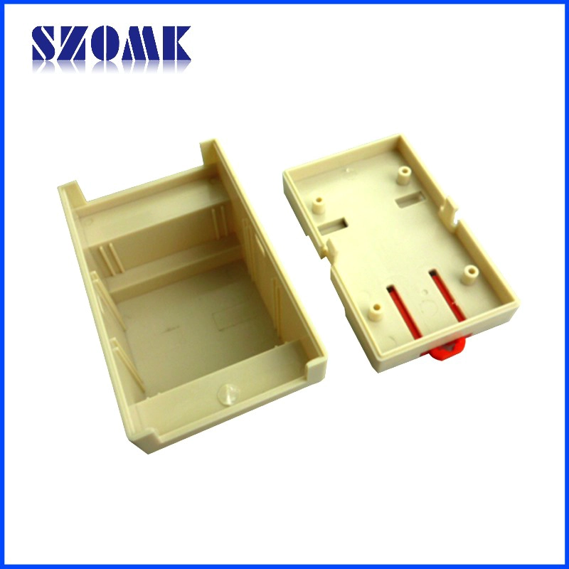 small plastic din rail enclosure