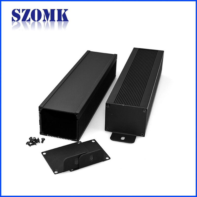 szomk铝阳极氧化用于电子外壳设计的黑色挤出外壳AK-C-B66 40 * 50 *自由mm