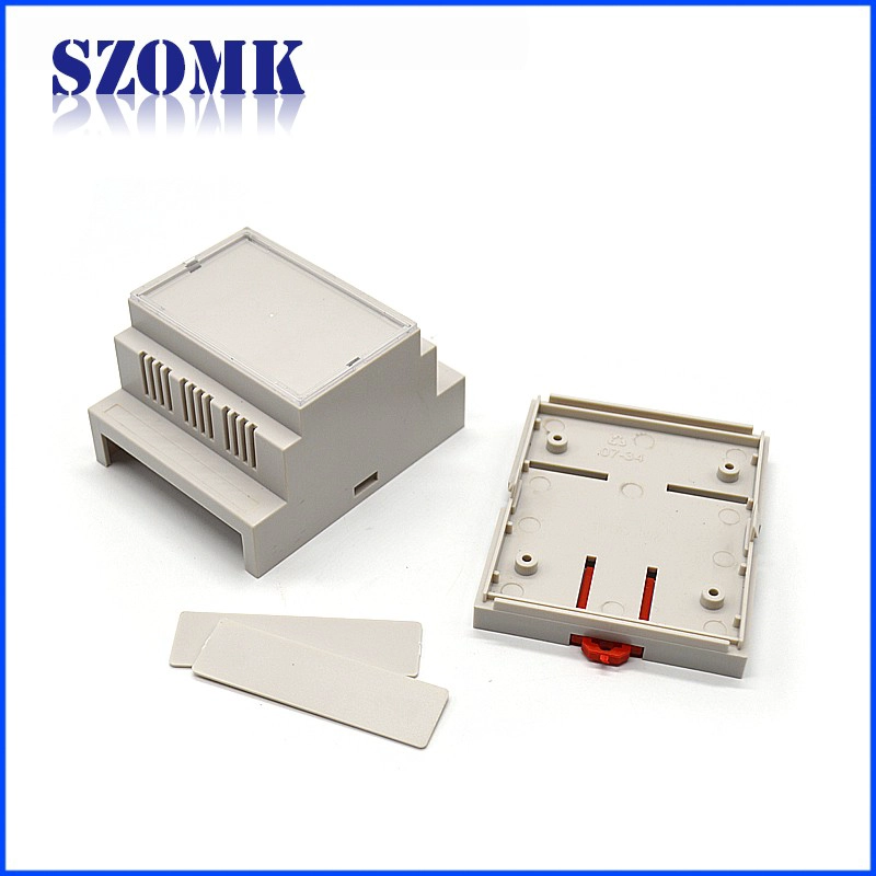 scatola guida din custodia in plastica ABS scatola elettronica scatola di giunzione per scheda PCB AK-DR-41 87 * 60 * 71mm