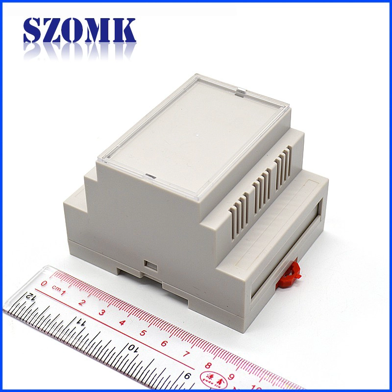 scatola guida din custodia in plastica ABS scatola elettronica scatola di giunzione per scheda PCB AK-DR-41 87 * 60 * 71mm