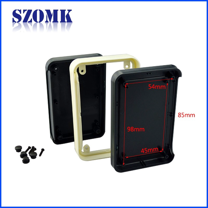 szomk enclosure for pcb junction box plastic housing electrical plastic project case abs split enclosure
