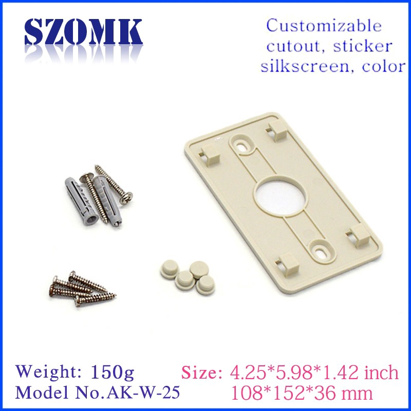 szomk plastic wall mount plastic instrument electronics case 108*152*36mm diy enclosure electric distribution box pcb enclosure