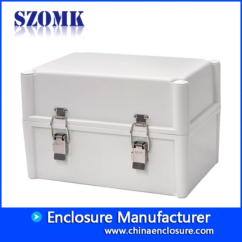 custodia impermeabile in plastica szomk per elettronica pcb outdoor IP65 tenuta a tenuta stagna scatola attrezzatura impermeabile 280 * 190 * 180mm AK-02-27T-JK custodia elettrica esterna