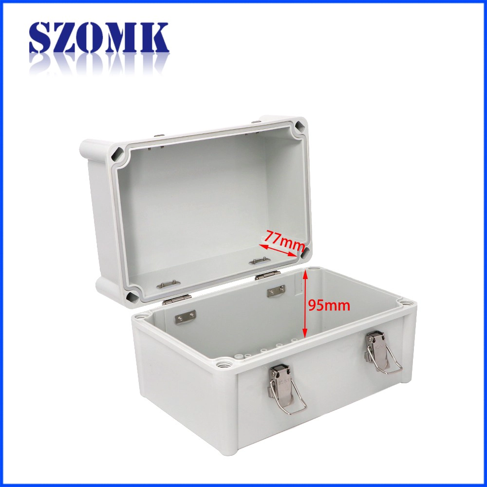 custodia impermeabile in plastica szomk per elettronica pcb outdoor IP65 tenuta a tenuta stagna scatola attrezzatura impermeabile 280 * 190 * 180mm AK-02-27T-JK custodia elettrica esterna
