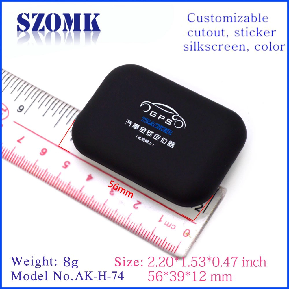 very design plastic enclosure for GPS device AK-H-74 56*39*12 mm
