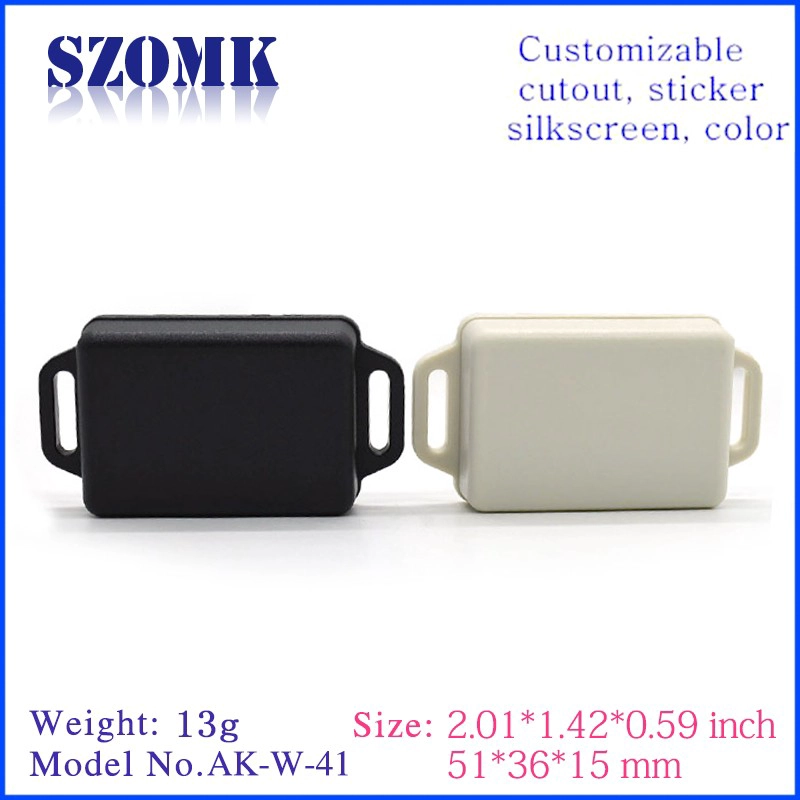 wall mount plastic enclosure instrument control box abs plastic enclosure 51*36*15mm electronics outlet enclosures