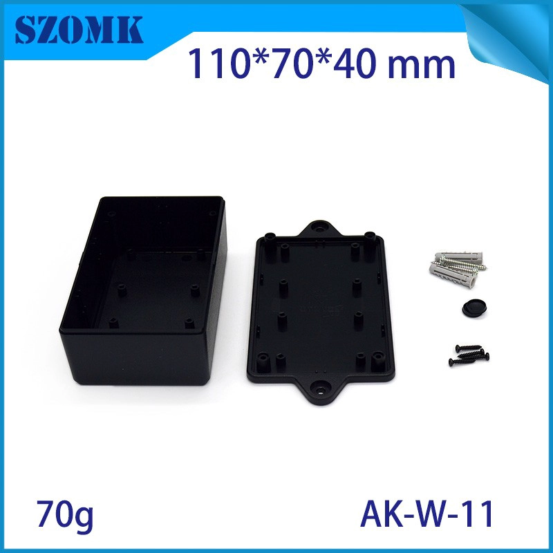 wall mounting plastic enclosure with hinge for PCB AK-W-11 110*70*40mm
