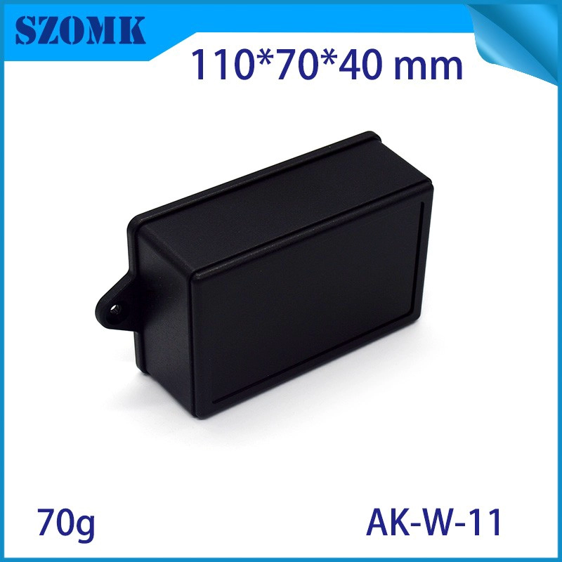 wall mounting plastic enclosure with hinge for PCB AK-W-11 110*70*40mm