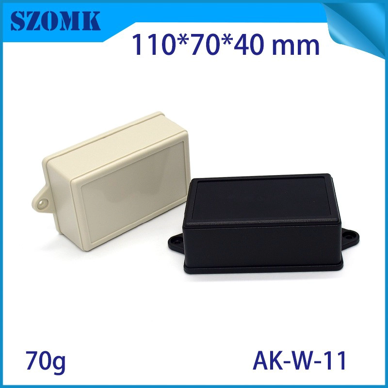 wall mounting plastic enclosure with hinge for PCB AK-W-11 110*70*40mm
