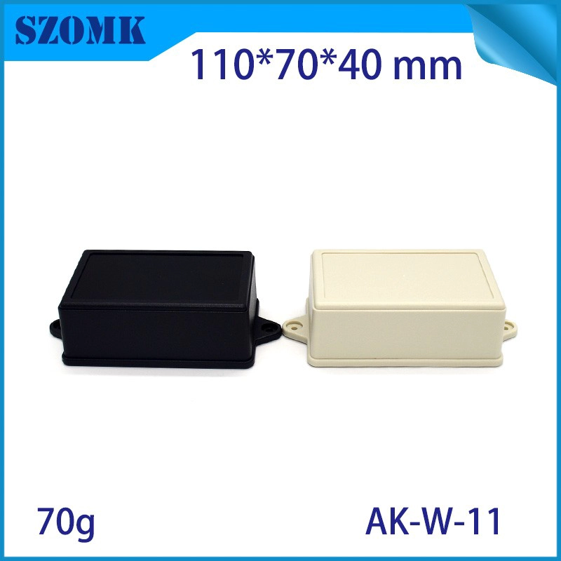 wall mounting plastic enclosure with hinge for PCB AK-W-11 110*70*40mm