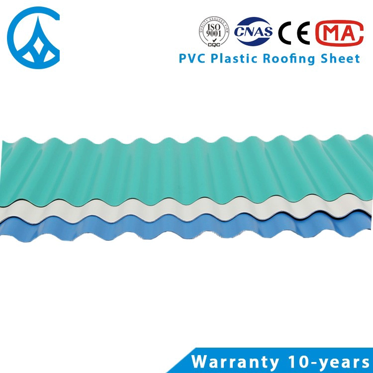 Tấm lợp ZXC ASA-PVC Mái ngói PVC màu xanh