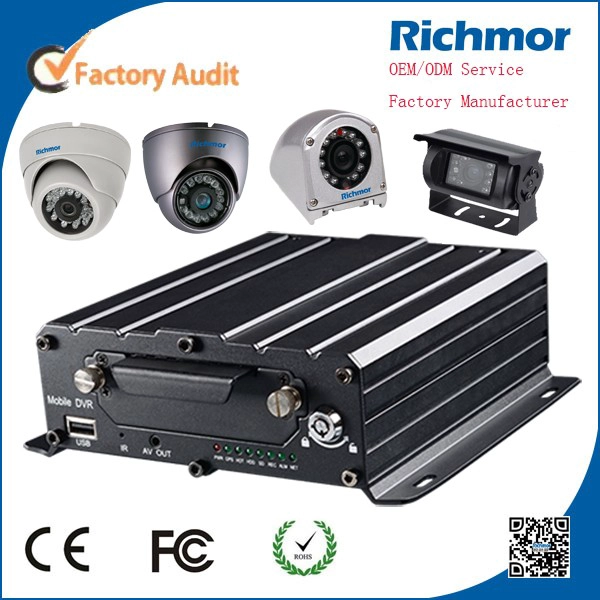 H.264 Mobile DVR Recorder 4Ch5ch HDD HD Vehicle fleet Car mobile Dvr in china