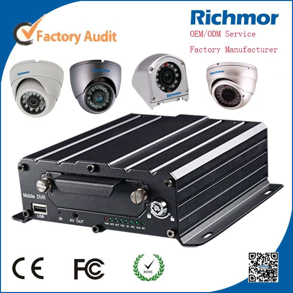 H.264 Mobile DVR Recorder 4Ch5ch HDD HD Vehicle fleet Car mobile Dvr in china
