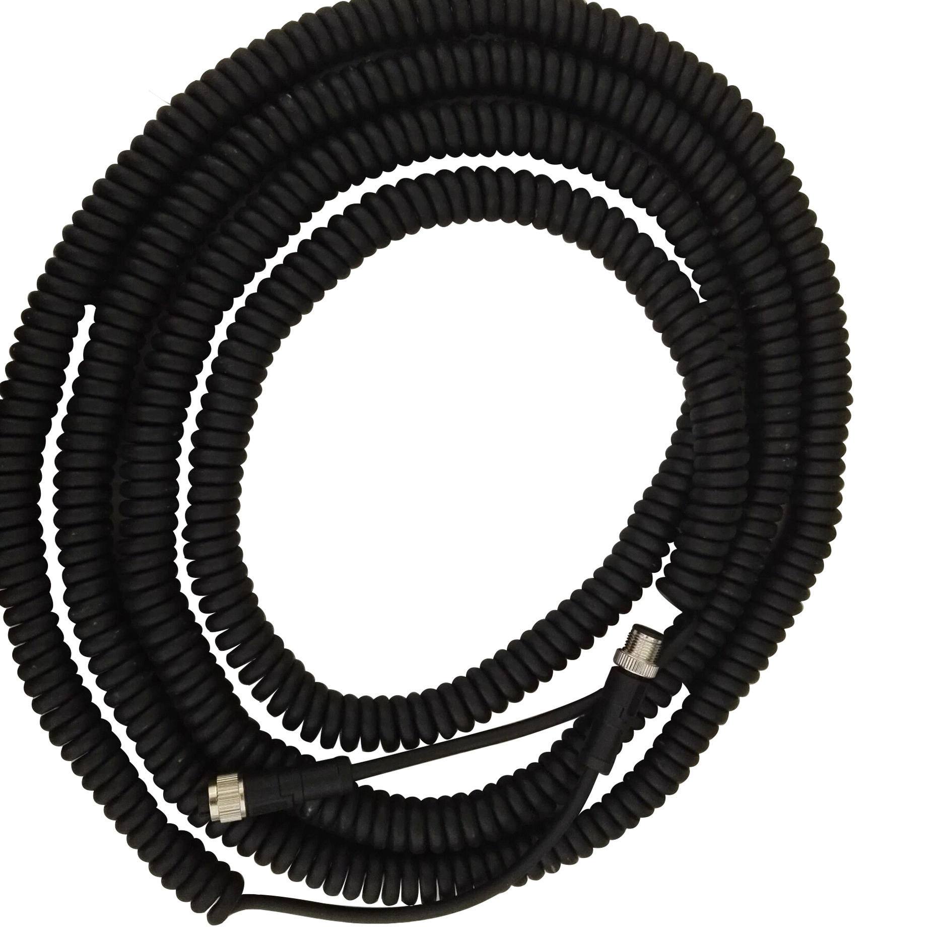 3 4 5 6 8 núcleo macho m8 m12 panel frontal o posterior conector hembra conector cable espiral