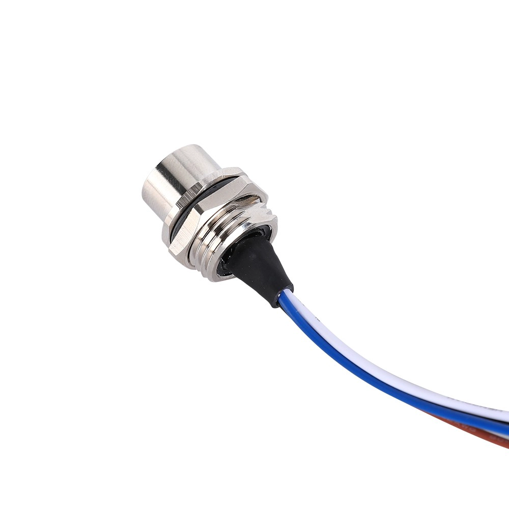 M12 4 pin female wire lead socket