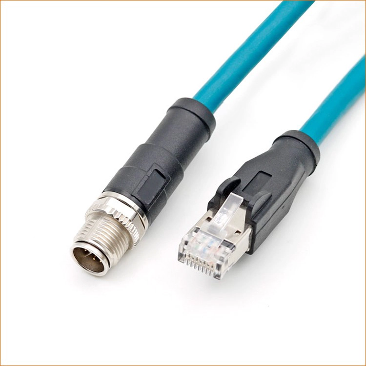 Connecteur femelle M12 A à 4 broches de type arrière Connecteur femelle M12 à 6 broches de type avant