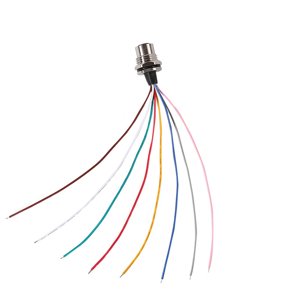 M12 a coded 12-pin female panel mount wire 200 mm