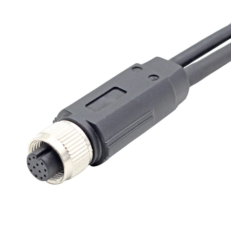 Conector M12 Código D de 4 pines a cable de conector Ethernet RJ45 IP67