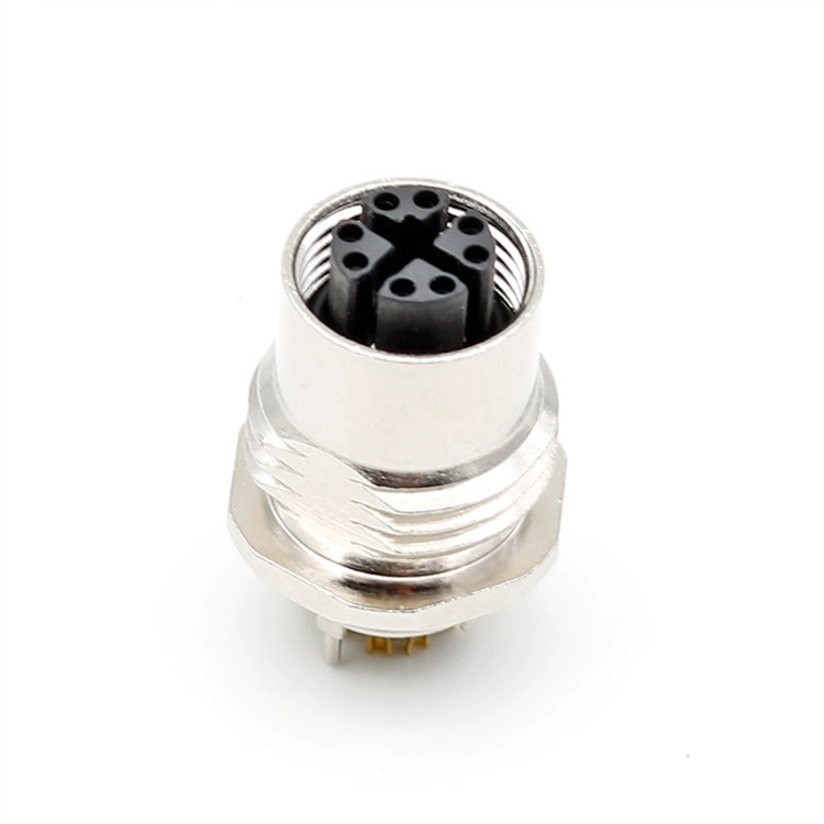 M12 x Codierung 8-poliger gerader Leiterplattenstecker