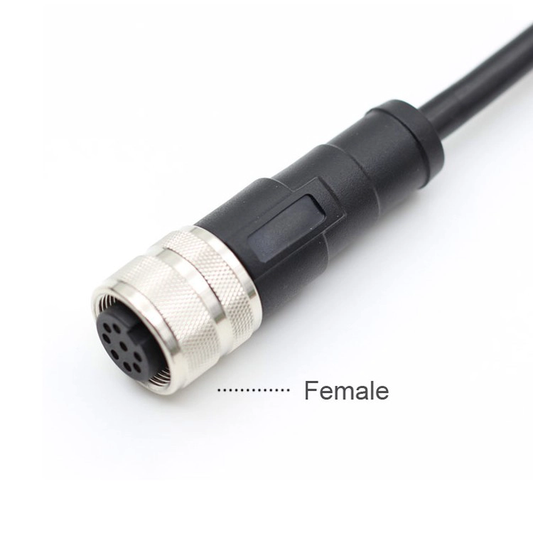 M16 8pin metal connector to 3 5 6 8 core panel mount cable connector