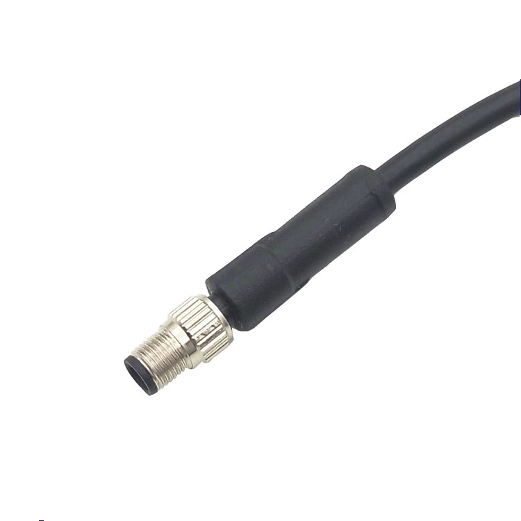 M5 A codice a 3 pin femmina ad angolo retto eblow tipo di cavo in pvc
