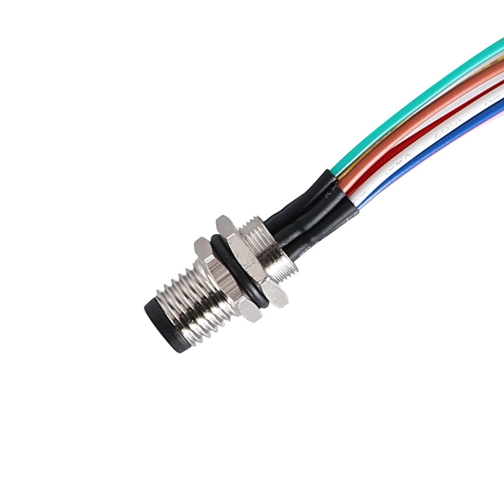 M8 3 4 5 6 8 pin panel mount connector