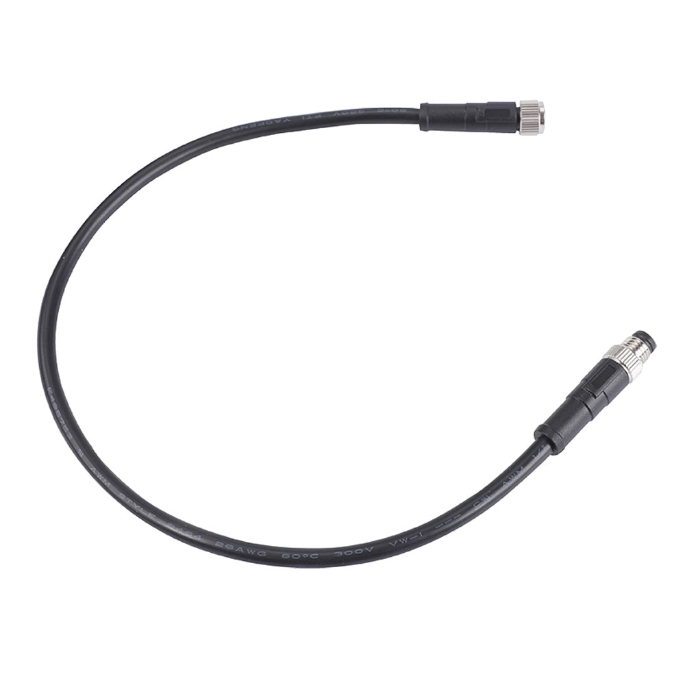 M8 3 4 5-adriger Stecker auf Buchsenkabel