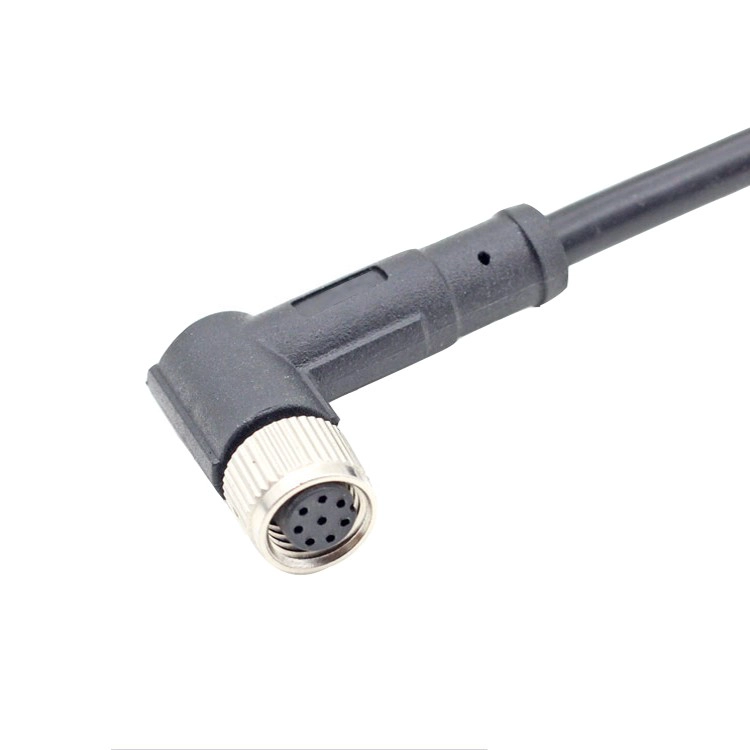 M8 A Code 3 4 5 6 8-polig männlich weiblich gerade rechtwinklig Kniestück PVC-Pur-Kabel