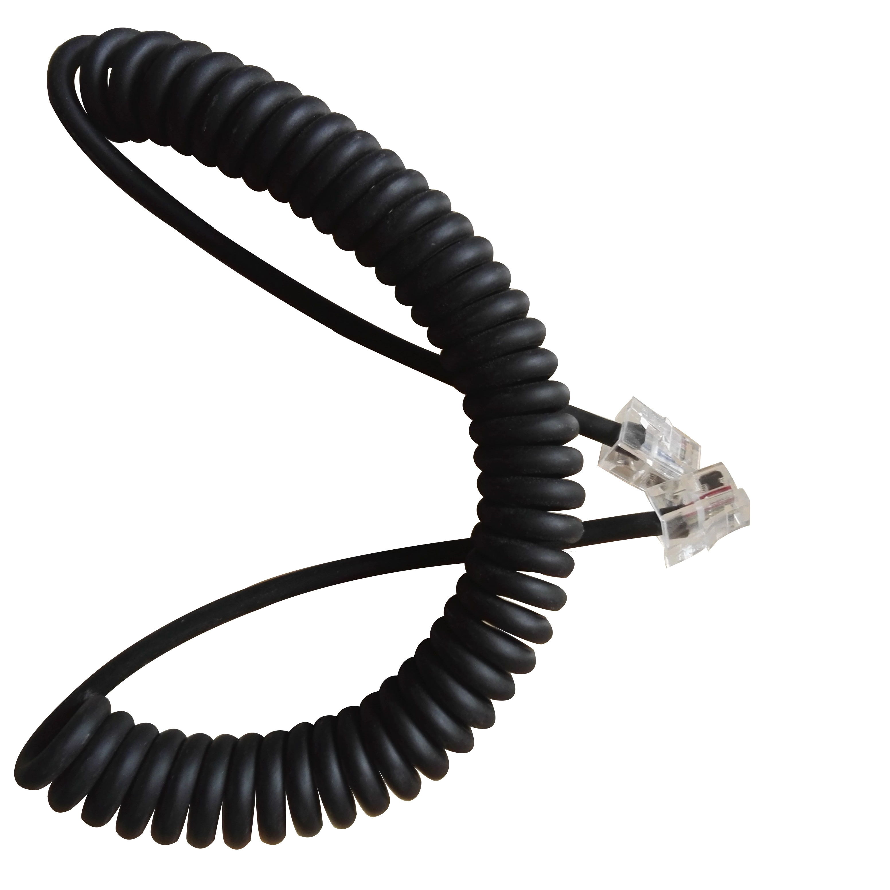 RJ9 4-rdzeniowy kabel spiralny 4P4C Dostawca z Chin, producent kabli cewkowych RJ11 6p4c Chiny
