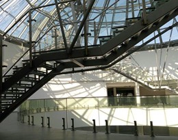 Tempered laminated safety glass balcony railing balustrade handrail color clear frosted white grey