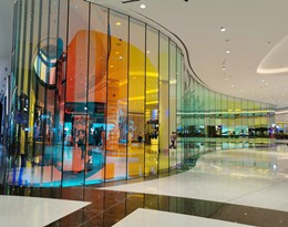 Large size ultra clear tempered laminated safety glass shopfronts