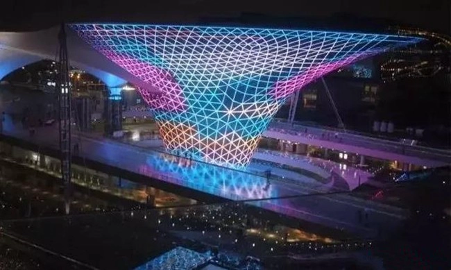 glass curtain wall with Flow imaging