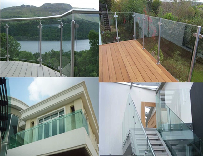 safety tempered laminated balustrade glass