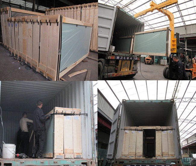 black laminated glass