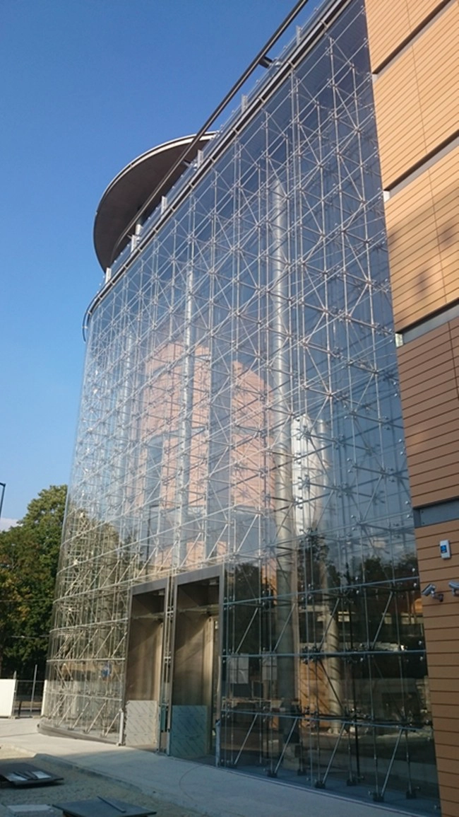huge size exterior curtain wall glass