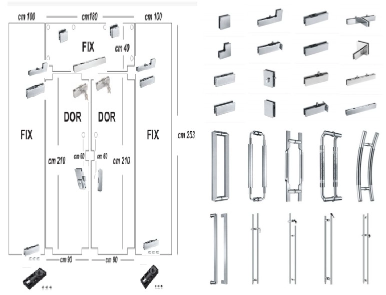 China factory 3/8 tempered glass door, 1/2 clear tempered glass, tempered glass for door