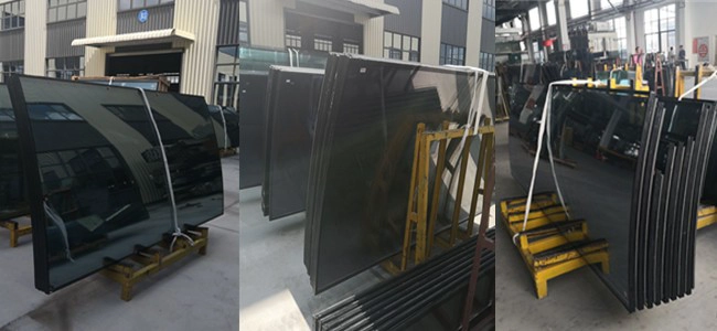 insulated curved glass 6+12a+6mm