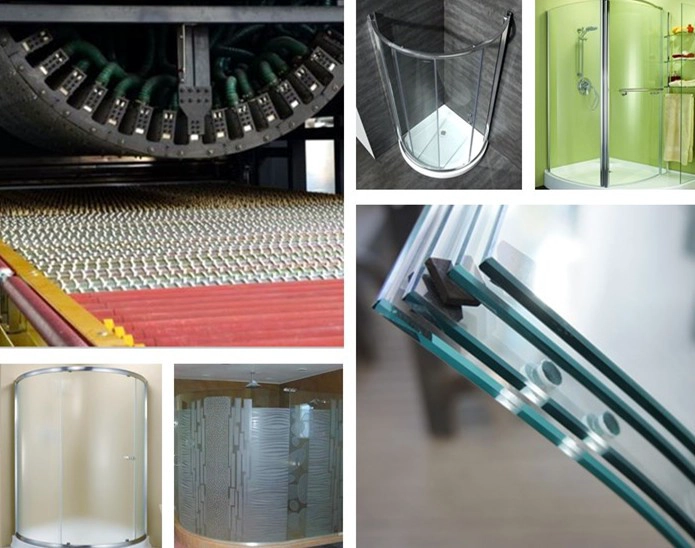 curved glass shower doors China manufacturer