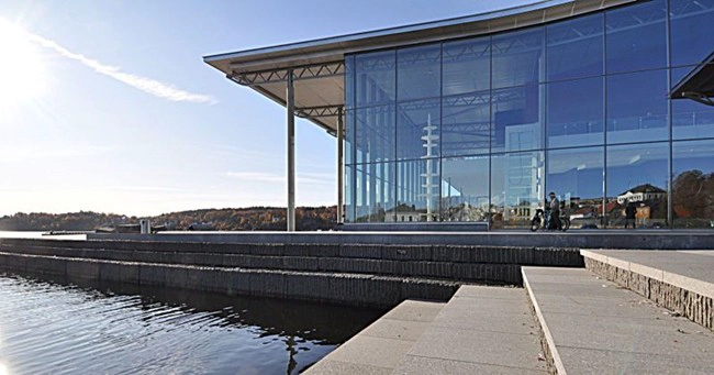 Blue tempered laminated insulated glass curtain wall