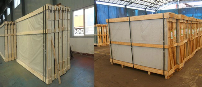 clear float glass safety packing