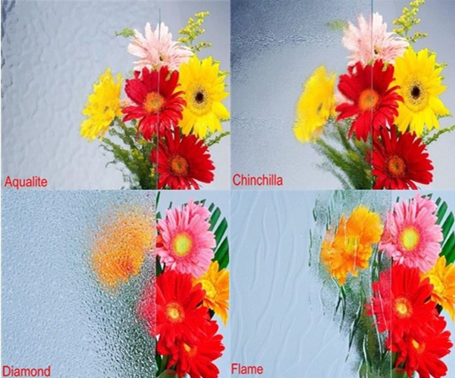 5mm clear patterned glass