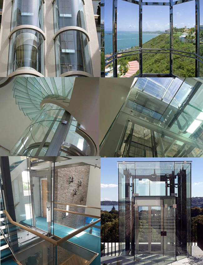 China glass elevator factory